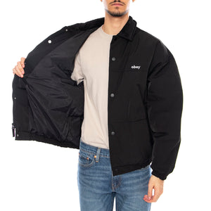 Whispers Jacket -- Giacca Uomo Nera 121800585 BLK OBEY 