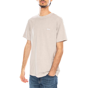 Lowercase Pigment Tee SS Pigment Silver Grey - Maglietta Girocollo Uomo Grigia 131080353 SIG OBEY 
