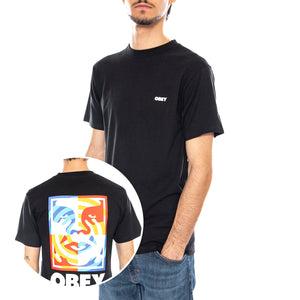 Obey Target Icon Tee Black - Maglietta Girocollo Uomo Nera 165264065 BLK OBEY 