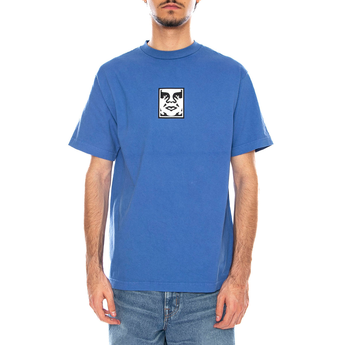 OBEY  Icon Face Tee Pigment Electric Indigo - Maglietta Girocollo Uomo Blu 167924152 EID OBEY 