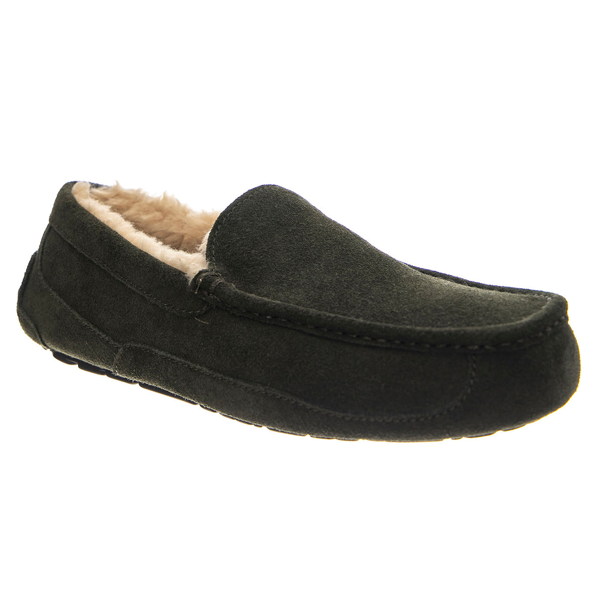 UGG M Ascot Forest Night - Mocassini Uomo in Pelle Scamosciata Verde Scuro 1101110M FRSN UGG 