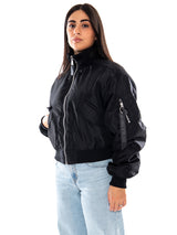 MA-1 Cropped Bomber -- Schwarze Damenjacke Damen ALPHA INDUSTRIES