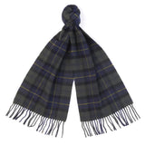Barbour Tartan Lambswool Scarf Olive Night - Mehrfarbiger Schal ACCESSOIRES BARBOUR