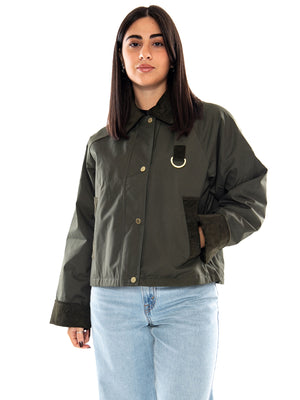 Barbour Wendy Casual Jacket Olive - Giacca Donna Marrone<BR/><BR/> 262MLCA0422 OL51 BARBOUR 