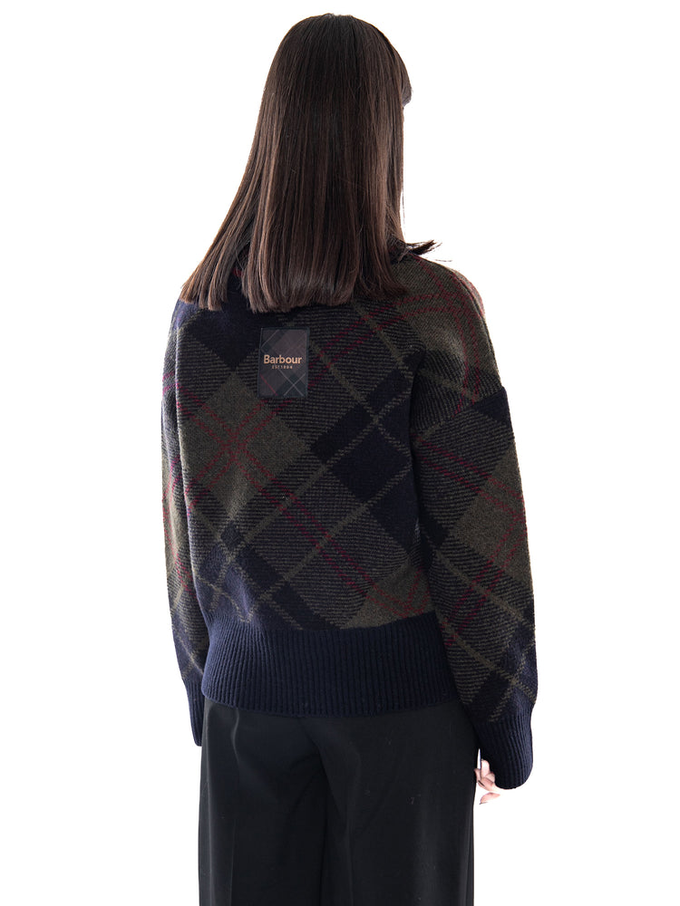 Barbour Shae Knitted Jumper Shadow Classic Tartan - Maglia Donna Scozzese 262MLKN1841 TN43 BARBOUR 