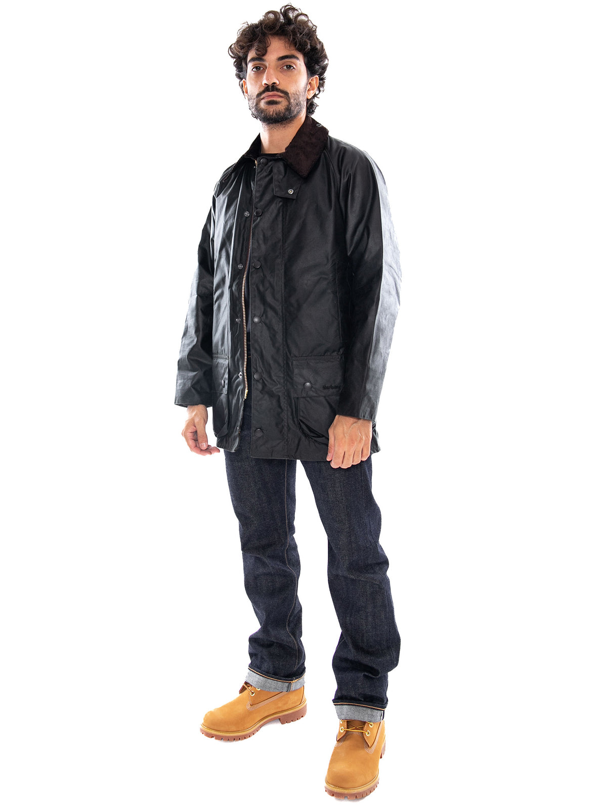 Barbour Beaufort Wax Jacket Sage - Giacca Uomo Verde<BR/><BR/> 262MMWX0017 SG91 BARBOUR 