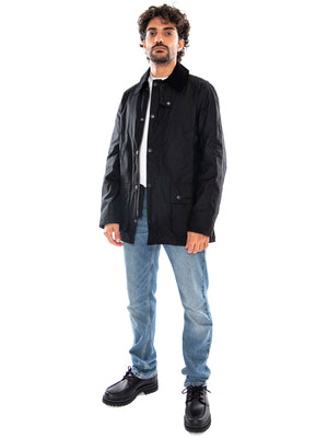 Ashby Wax Jacket Black / Classic - Giacca Uomo Nera 262MMWX0339 BK72 BARBOUR 