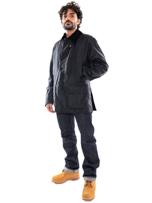 Barbour Ashby Wax Jacket Navy - Giacca Uomo Blu 262MMWX0339 NY92 BARBOUR 
