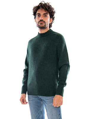 NEWTOWN CREW NECK SWEATER Sage - Maglione Girocollo Uomo Verde Salvia<BR/><BR/> MKN1773 GN13 BARBOUR 