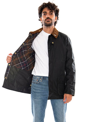Icons Ashby Wax Jacket Sage - Giacca Uomo Verde Salvia MWX2588 SG51 BARBOUR 