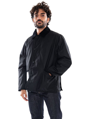 Barbour Short Liddesdale Wax Jacket Black - Giacca Uomo Nera<BR/><BR/> MWX2592 BK11 BARBOUR 