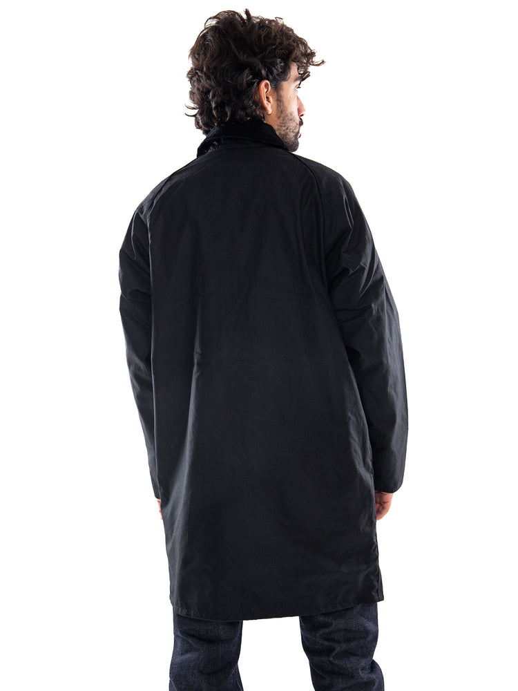 Barbour Long Spey Wax Jacket Black - Giacca Uomo Nera MWX2594 BK71 BARBOUR 