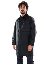 Barbour Long Spey Wax Jacket Sage - Waxjacke Herren Grün BARBOUR