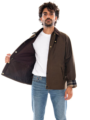 Icons Transport Wax Brown - Giacca Uomo Marrone MWX2615 BR71 BARBOUR 
