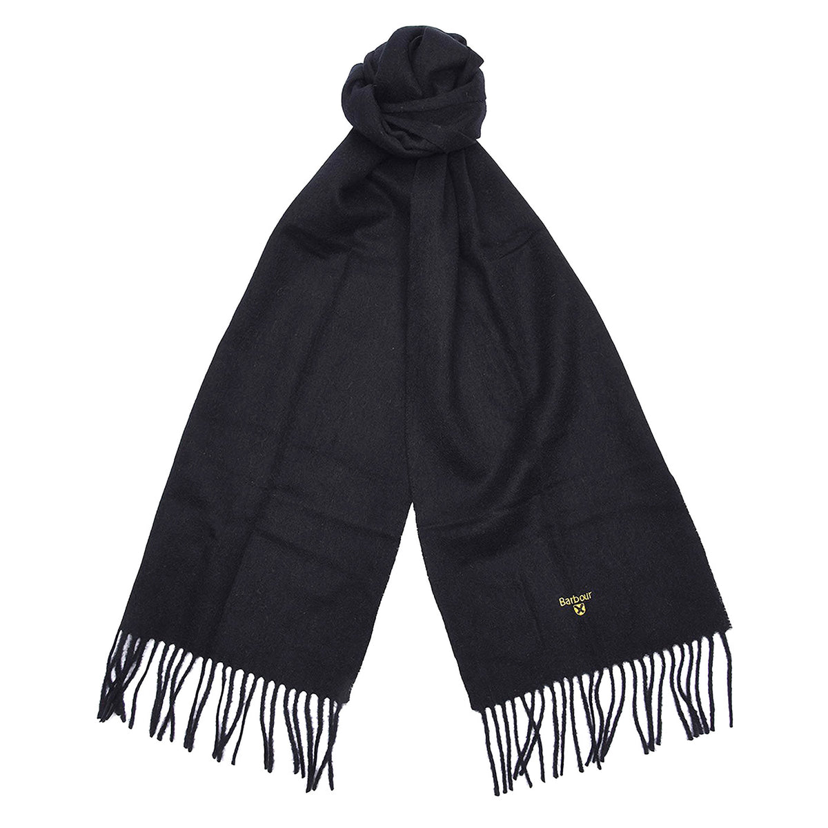Barbour Plain Lambswool Scarf Black - Sciarpa Nera 262MUSC0008 BK11 BARBOUR 