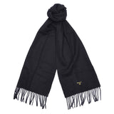 Barbour Plain Lambswool Scarf Black - Schal Schwarz  ACCESSOIRES BARBOUR