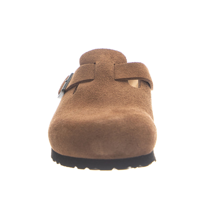 Boston Suede Leather Dark Tea - Sandali Calzata Stretta Uomo/Donna Marroni 1032795 DKT BIRKENSTOCK 