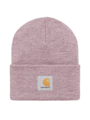 CARHARTT WIP ACRYLIC WATCH HAT HORTENSIA HEATHER - Cappellino a Cuffia Rosa I020175 2R1XX CARHARTT WIP 