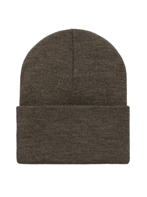 CARHARTT WIP ACRYLIC WATCH HAT SHUNGITE HEATHER - Cappellino a Cuffia Verde Scuro I020175 3XRXX CARHARTT WIP 