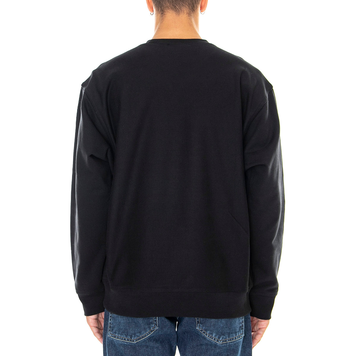AMERICAN SCRIPT SWEAT BLACK - Felpa Girocollo Uomo Nera I025475 89XX CARHARTT WIP 