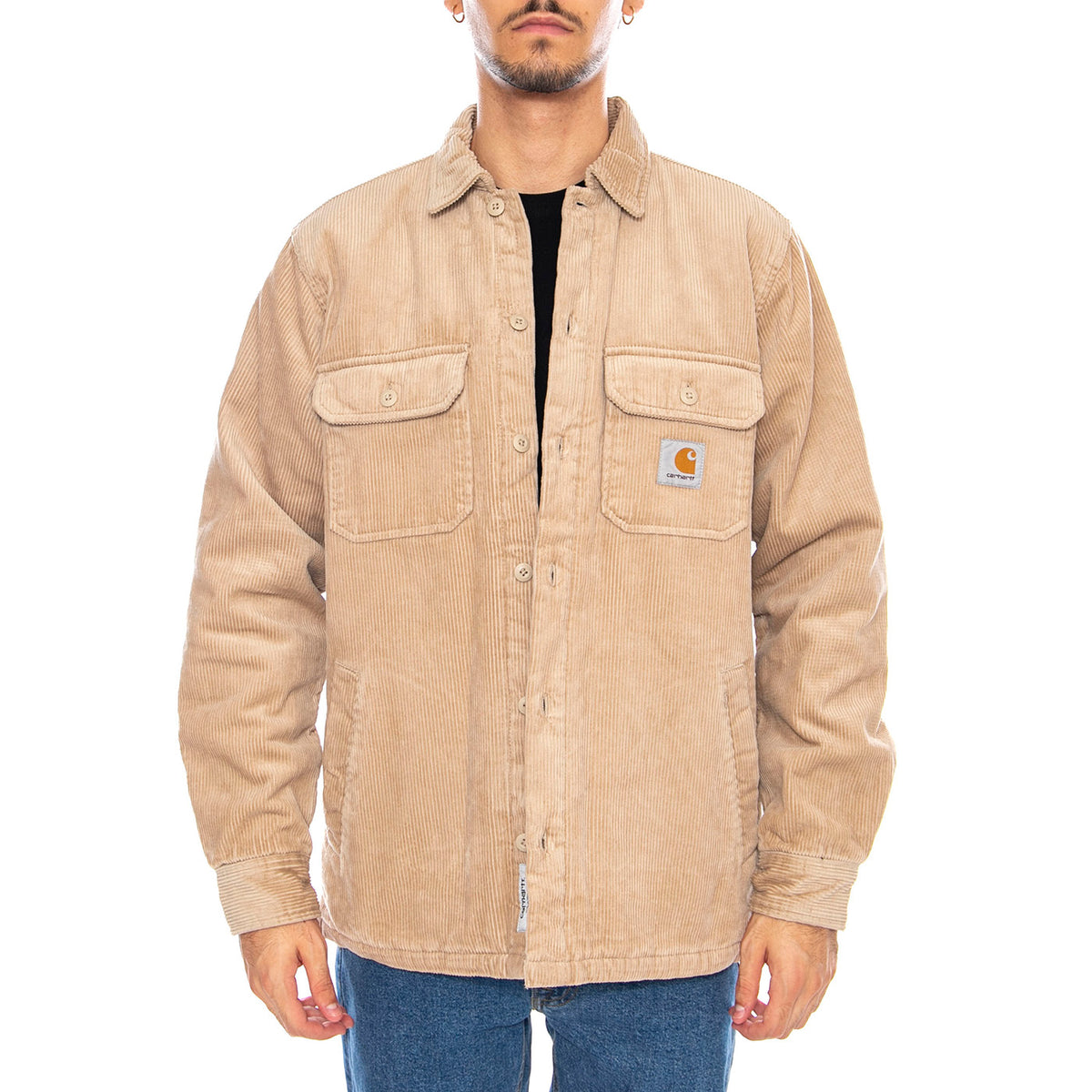 WHITSOME SHIRT JAC WALL - Giacca Uomo Beige I028827 G1XX CARHARTT WIP 