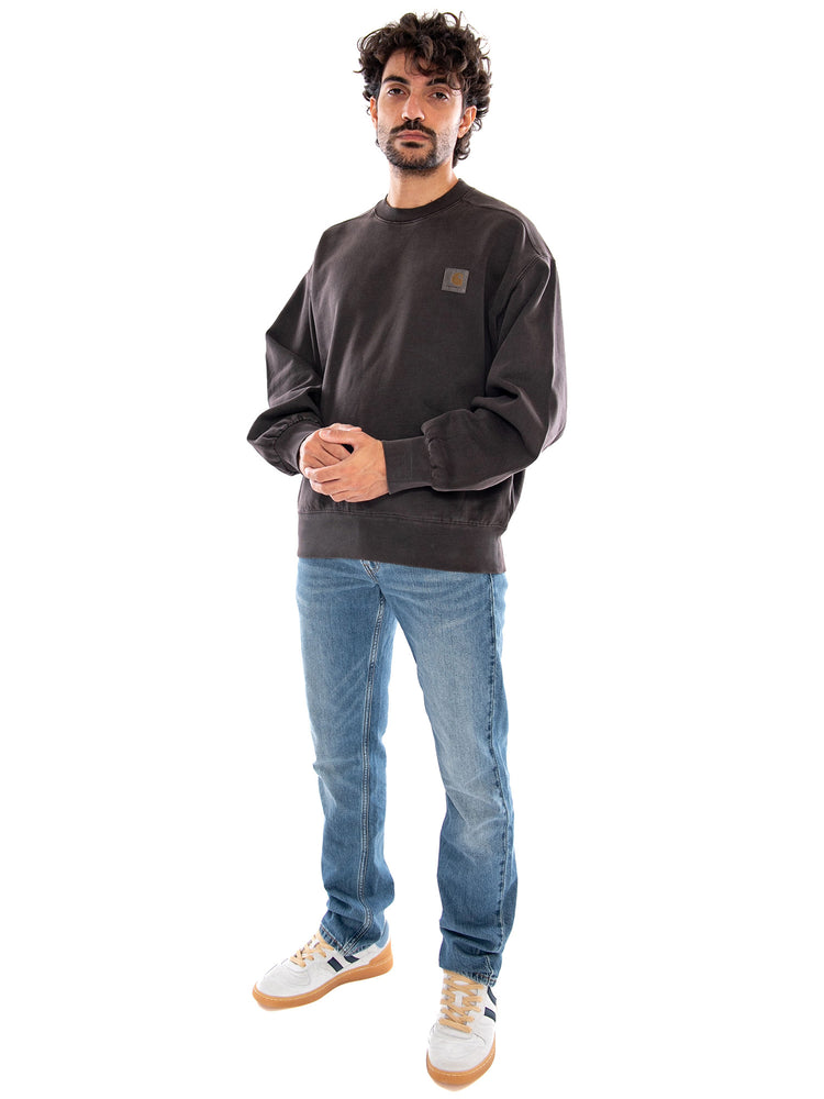 Vista Sweat Tobacco Garment Dyed - Felpa Girocollo Uomo Marrone I029522 47GD CARHARTT WIP 