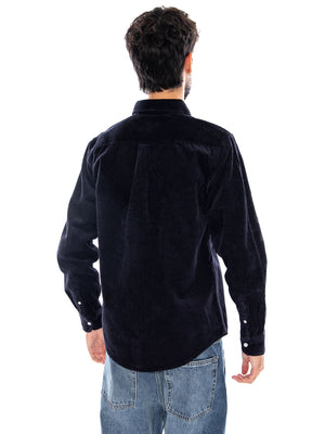 L/S MADISON CORD SHIRT DARK NAVY - Camicia Uomo Blu I029958 1CXX CARHARTT WIP 