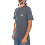 S/S POCKET T-SHIRT STYX - Crewneck T-Shirt Herren Blau Herren CARHARTT WIP