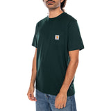 S/S POCKET T-SHIRT DARK SCARAB - Crewneck T-Shirt Herren Grün Herren CARHARTT WIP