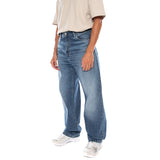 LANDON PANT BLUE MARBLE USED WASH - Pantaloni Denim Jeans Uomo Blu  Uomo CARHARTT WIP