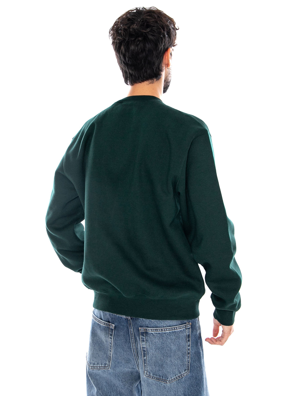 CARHARTT SWEAT DARK SCARAB / PALISANDER - Felpa Girocollo Uomo Verde I030546 3YZXX CARHARTT WIP 