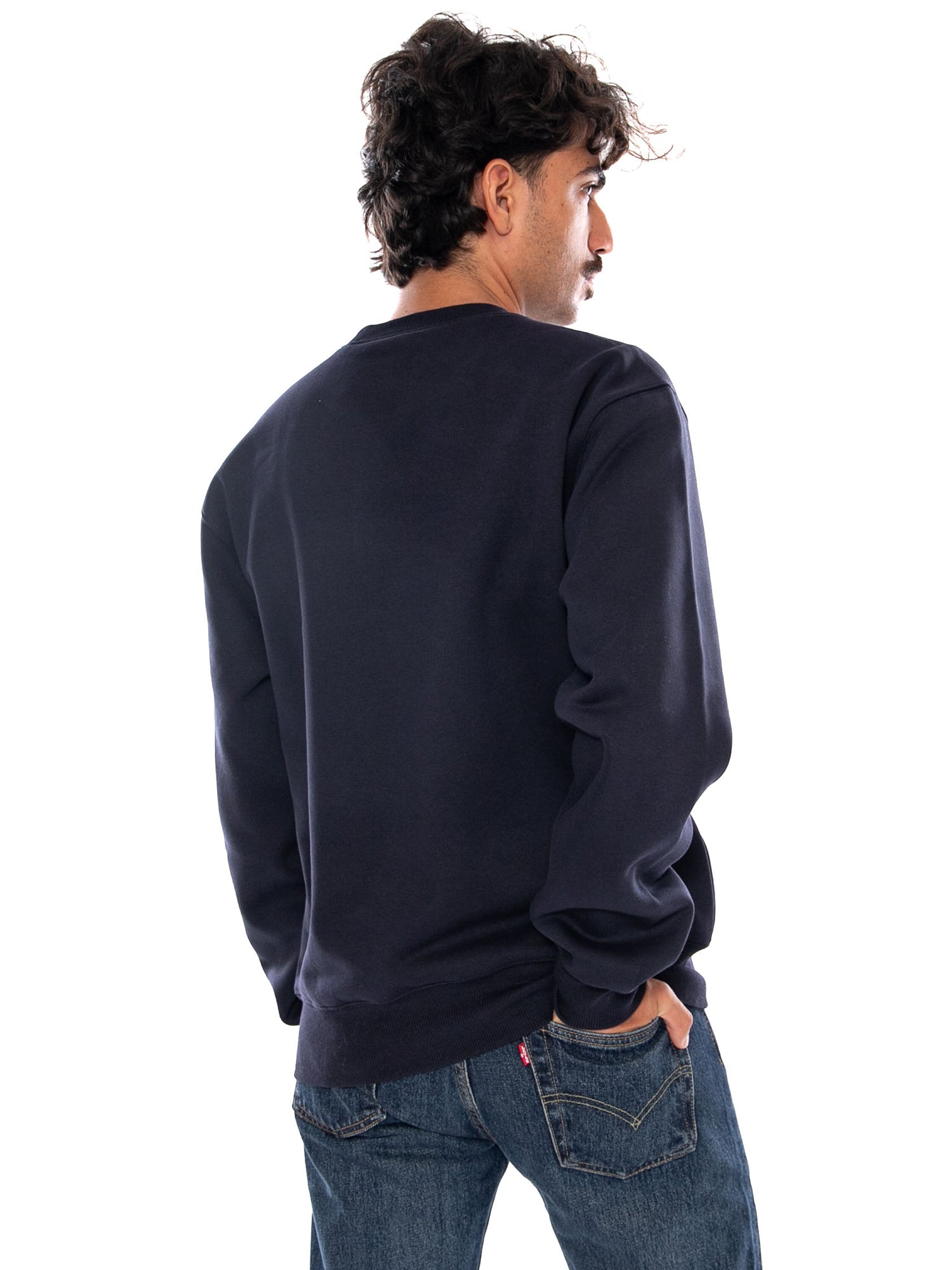 CARHARTT WIP CARHARTT SWEAT DARK NAVY / DARK SCARAB - Felpa Girocollo Uomo Blu I030546 3Z0XX CARHARTT WIP 