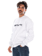 CARHARTT WIP CARHARTT SWEAT ASH HEATHER / GRAPHITE - Crewneck Sweatshirt Herren Grau  Herren CARHARTT WIP