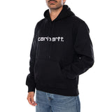 HOODED CARHARTT SWEAT BLACK - Herren-Kapuzenpullover Schwarz Herren CARHARTT WIP