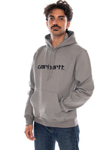 CARHARTT WIP HOODED CARHARTT SWEAT SHADY GREY / DARK NAVY - Herren Kapuzenpullover Grau Herren CARHARTT WIP