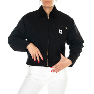 W' OG DETROIT JACKET BLACK / BLACK - Giacca Donna Nera I032236 00E02 CARHARTT WIP 
