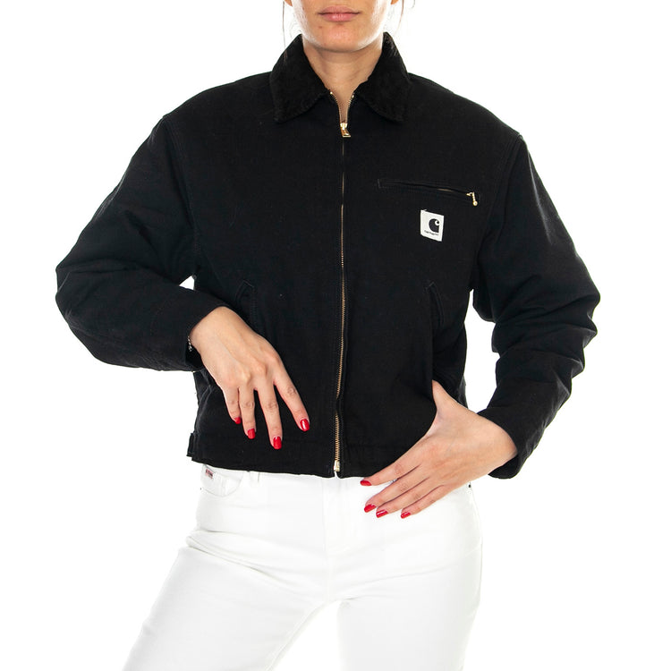 W' OG DETROIT JACKET BLACK / BLACK - Giacca Donna Nera I032236 00E02 CARHARTT WIP 