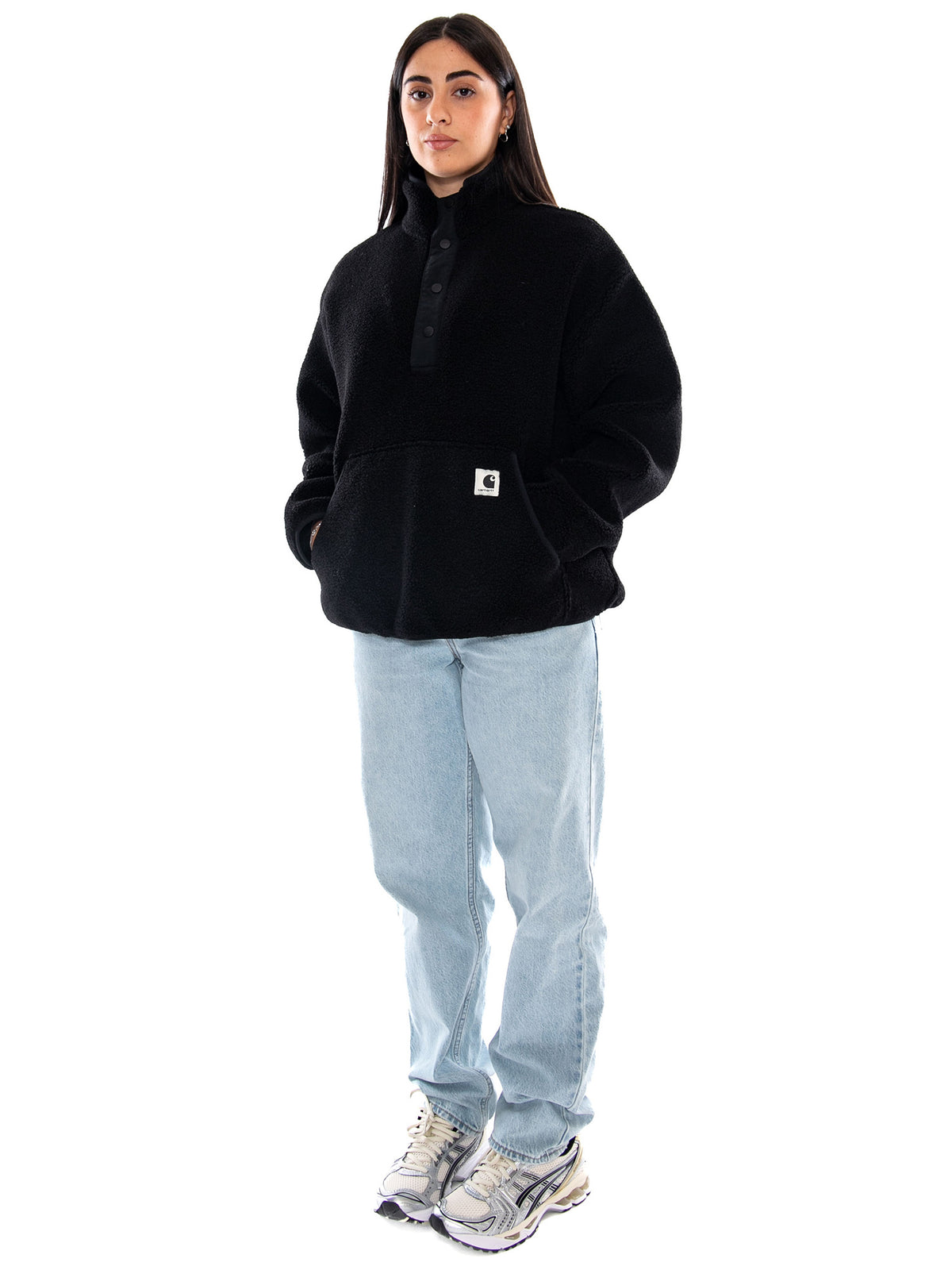 Carhartt WIP W' Elliot High Neck Liner Black / Black - Giacca Donna Nera<BR/><BR/> I032241 00EXX CARHARTT WIP 