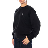 W' CASEY SWEATSHIRT BLACK / SILVER - Felpa Girocollo Donna Nera  Donna CARHARTT WIP