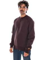 CARHARTT WIP CHASE SWEAT PALISANDER / GOLD - Herren Crewneck Sweatshirt Braun Herren CARHARTT WIP
