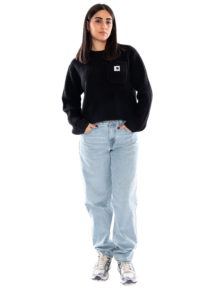 Carhartt WIP W' Mira Sweater Black - Maglia Donna Nera I035382 89XX CARHARTT WIP 