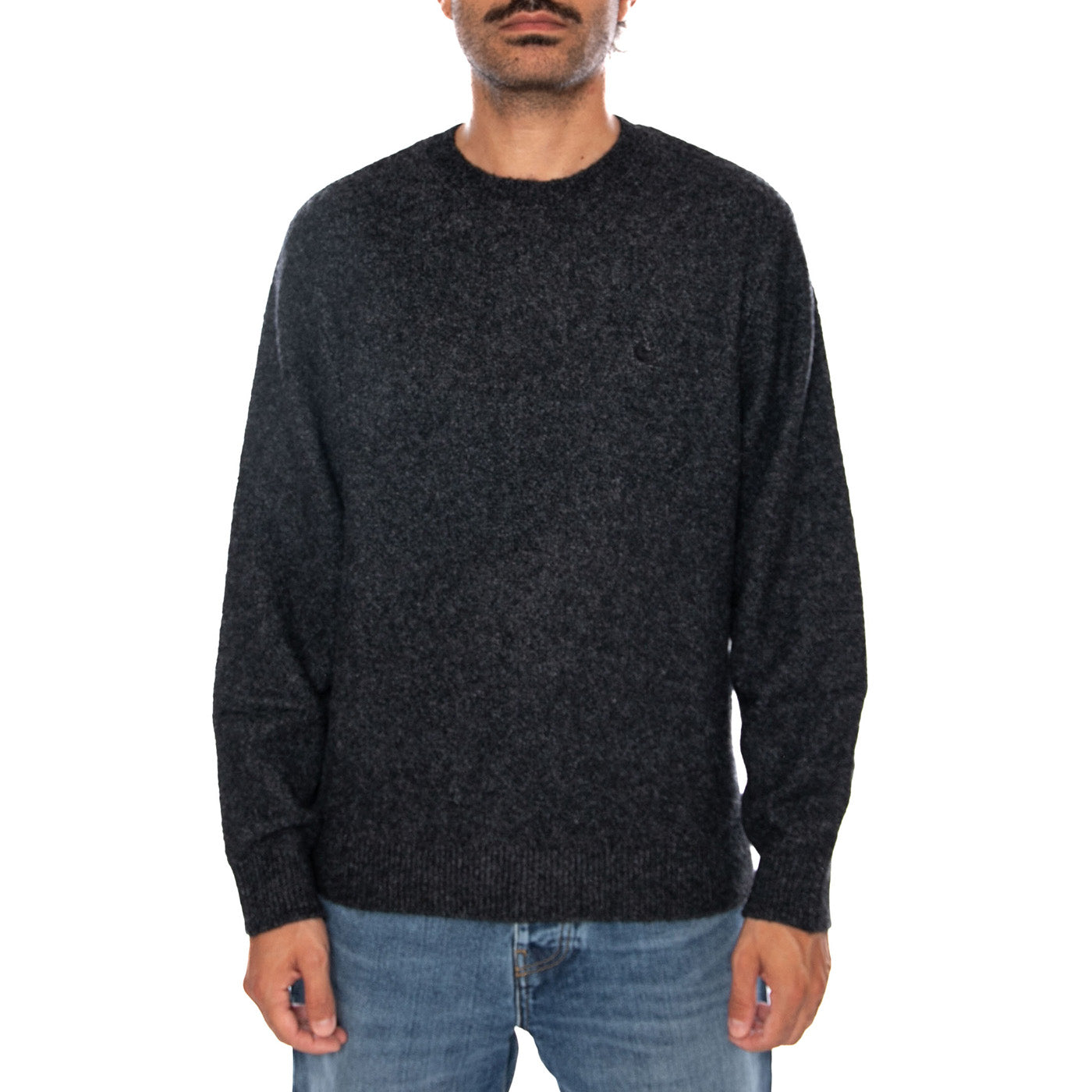 CURTIS SWEATER TANGLES BLACK - Maglione Girocollo Uomo Nero I035394 3Z8XX CARHARTT WIP 