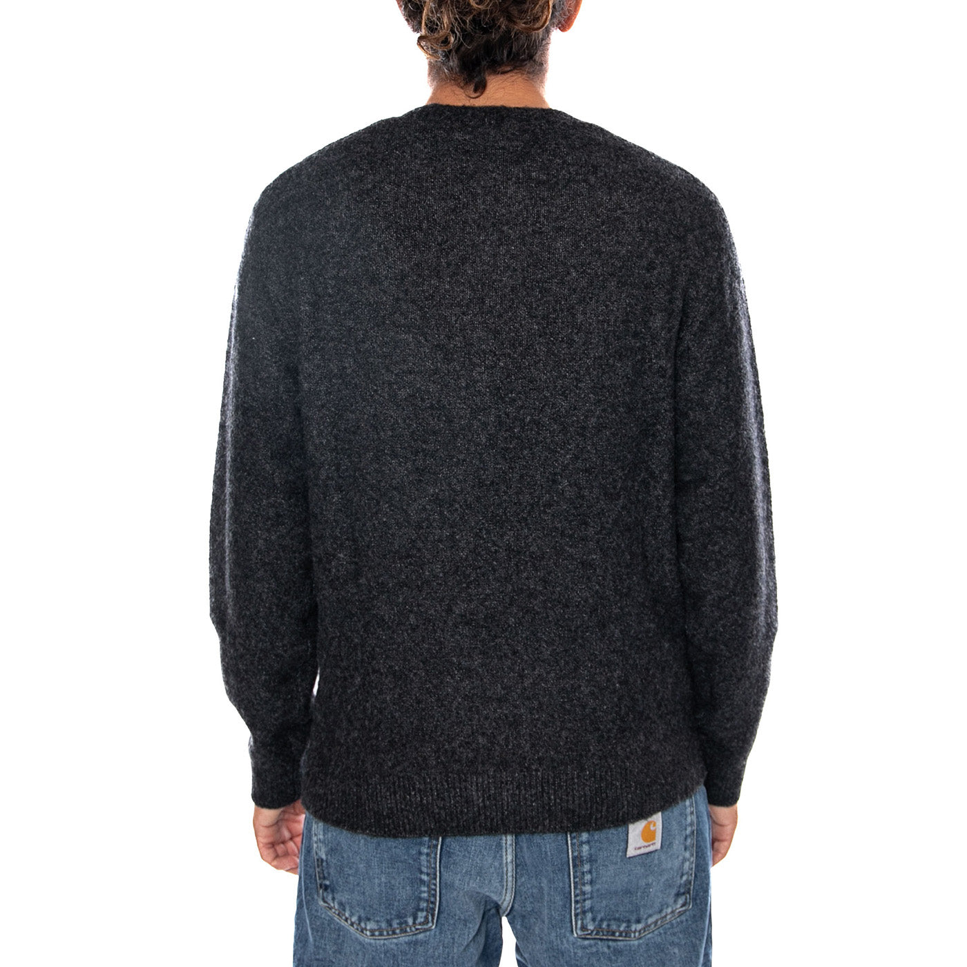 CURTIS SWEATER TANGLES BLACK - Maglione Girocollo Uomo Nero I035394 3Z8XX CARHARTT WIP 