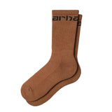 CARHARTT SOCKS WIP H BROWN / BLACK - Braune Socken  ACCESSOIRES CARHARTT WIP