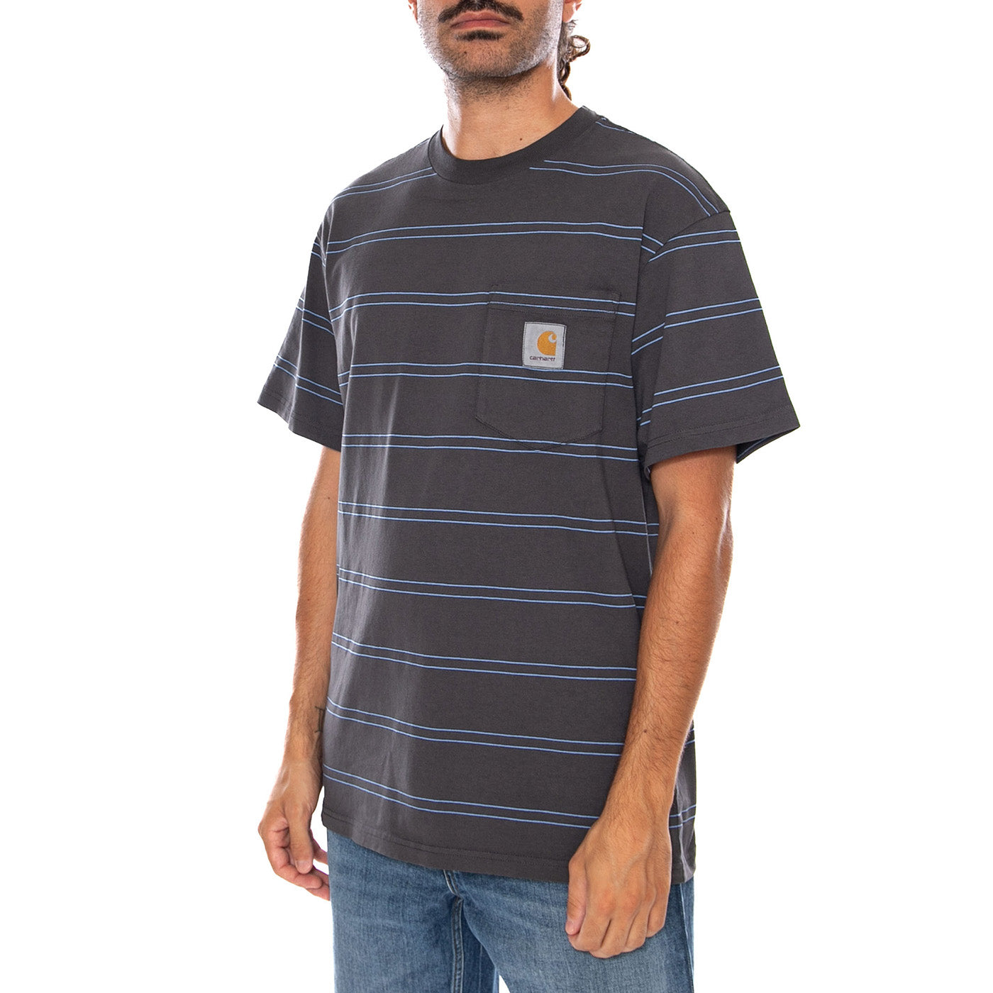 S/S BERT POCKET T-SHIRT CURAÇAO - Maglietta Girocollo Uomo Multicolore I036855 3SIGD CARHARTT WIP 