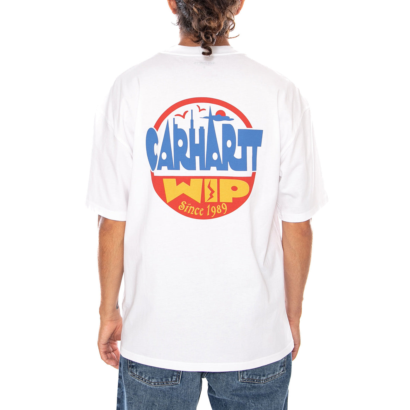S/S LUGGAGE LABEL T-SHIRT - Maglietta Girocollo Uomo Bianca I036892 02XX CARHARTT WIP 