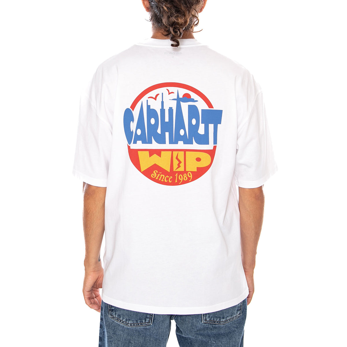 S/S LUGGAGE LABEL T-SHIRT - Maglietta Girocollo Uomo Bianca I036892 02XX CARHARTT WIP 