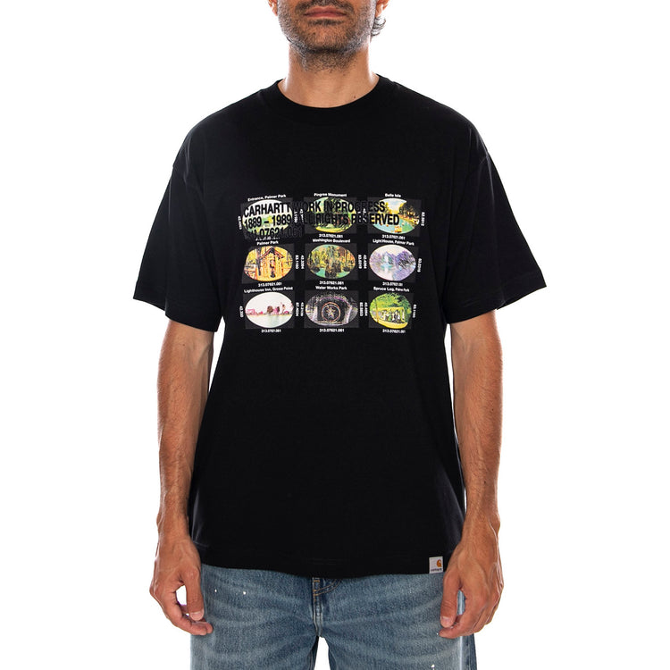 S/S COORDINATES T-SHIRT BLACK - Maglietta Girocollo Uomo Nera I036901 89XX CARHARTT WIP 
