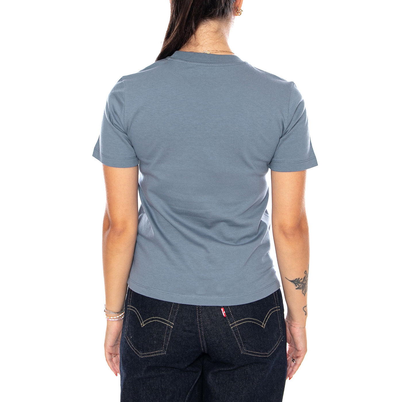 W' S/S GRACIOUS T-SHIRT SHADY BLUE - Maglietta Girocollo Donna Blu I036904 3RHXX CARHARTT WIP 