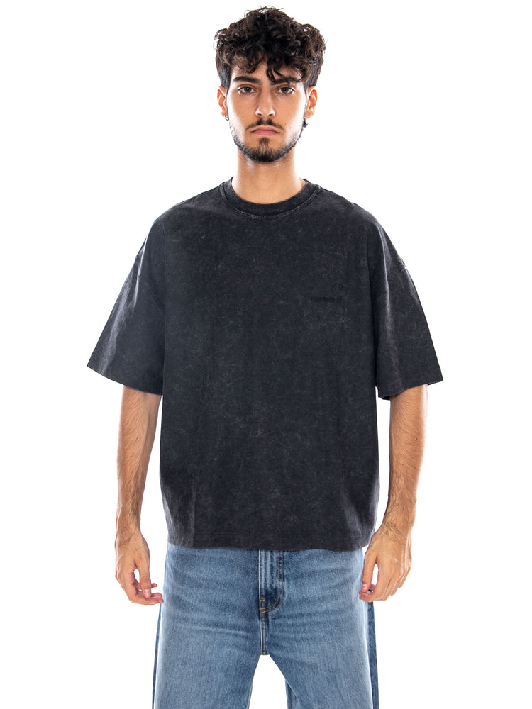S/S LAMBERT T-SHIRT BLACK - Maglietta Girocollo Uomo Nera I037016 89FQ CARHARTT WIP 